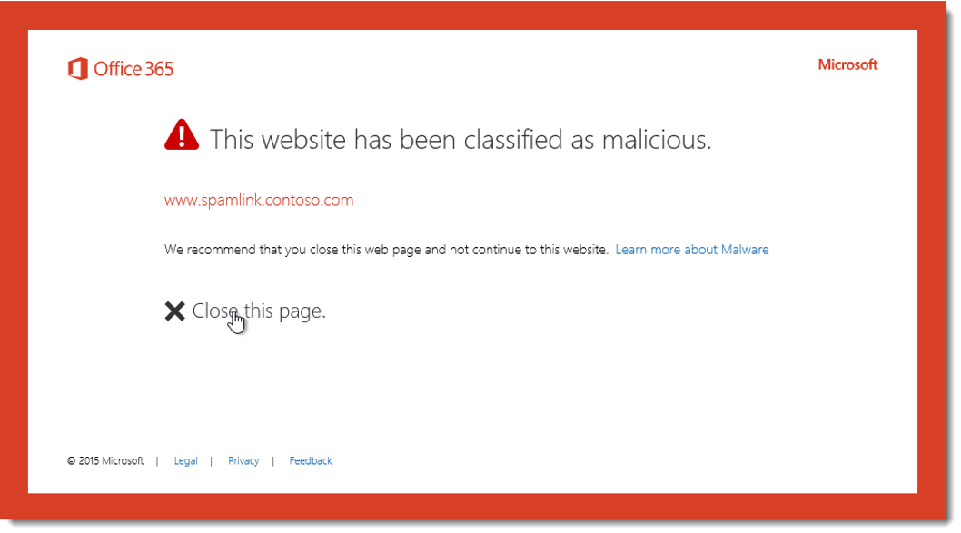 Office 365 phishing protection